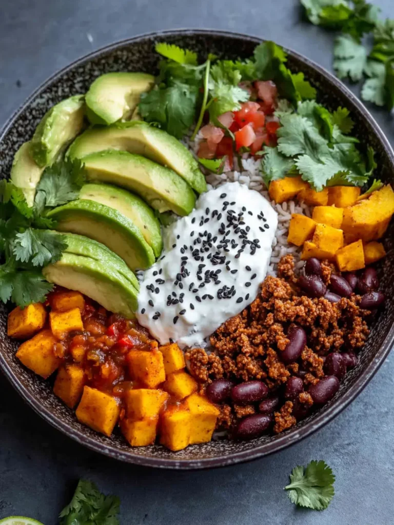 Süßkartoffel Taco Schüssel – Dein schneller Protein-Hit!