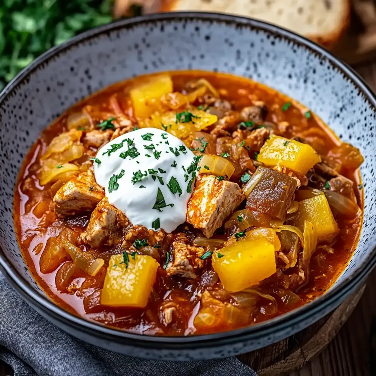 Szegediner Gulasch ganz einfach zubereitet