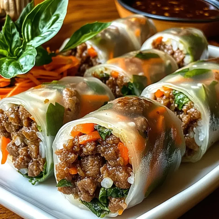 Ultimative Thai-Basilikum-Rindfleisch-Rollen – köstlich und gesund