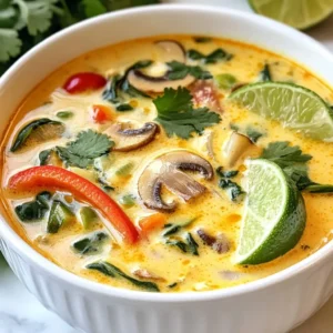 Thai Kokosnuss-Curry-Suppe