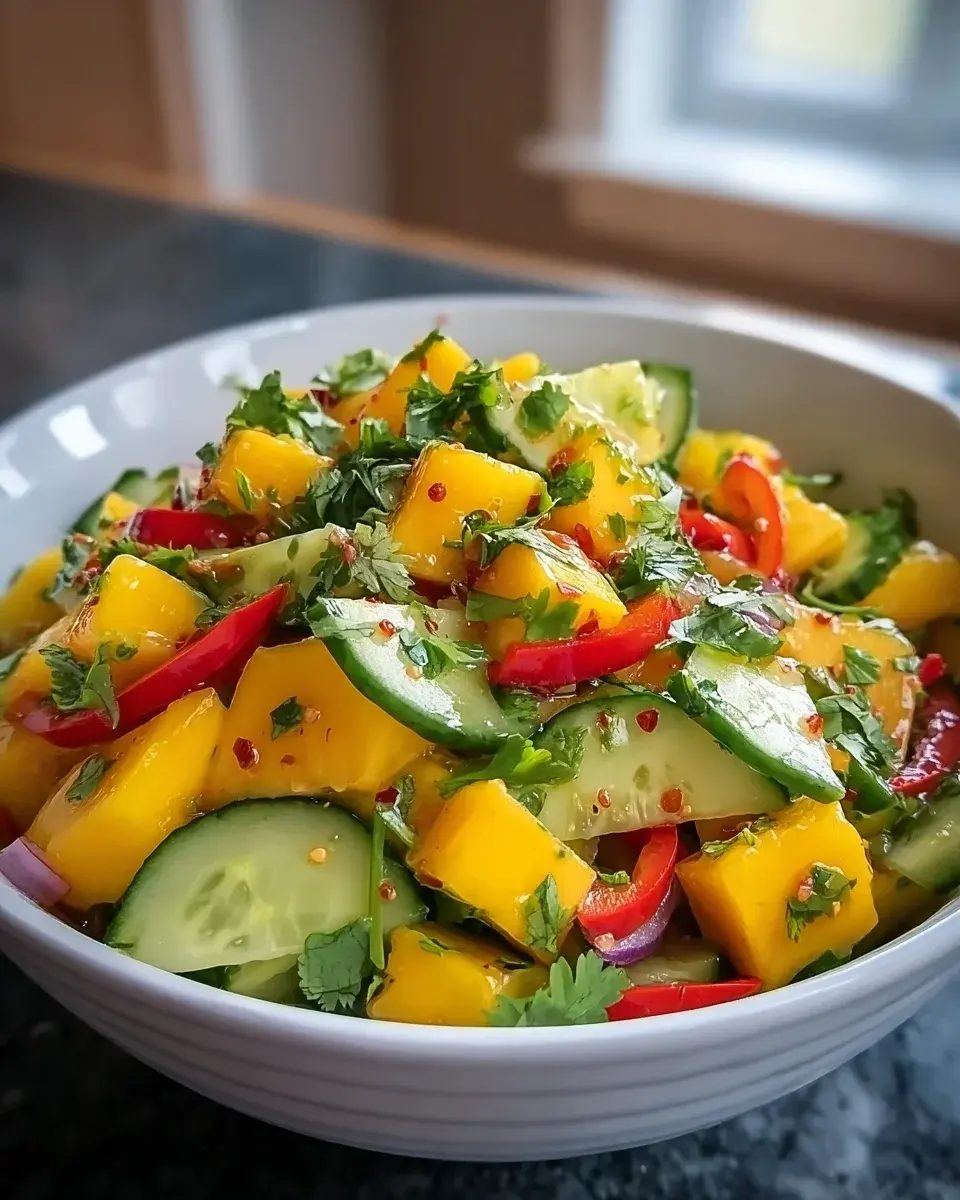Thai Mango Cucumber Salad Rezept