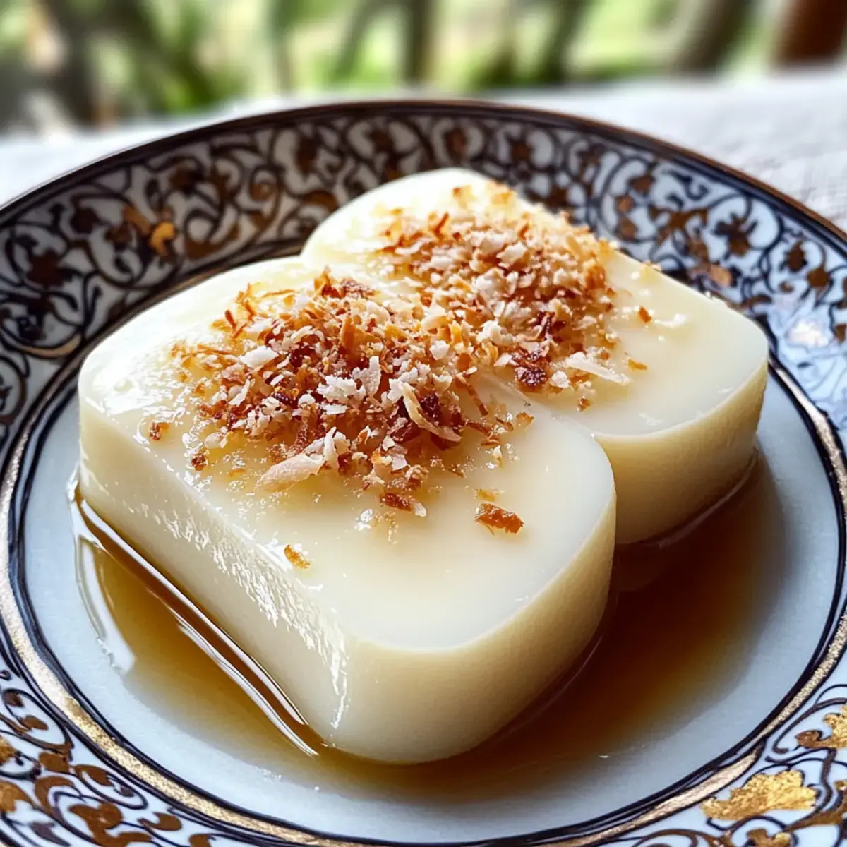 Thailändischer Kokosnuss-Pudding