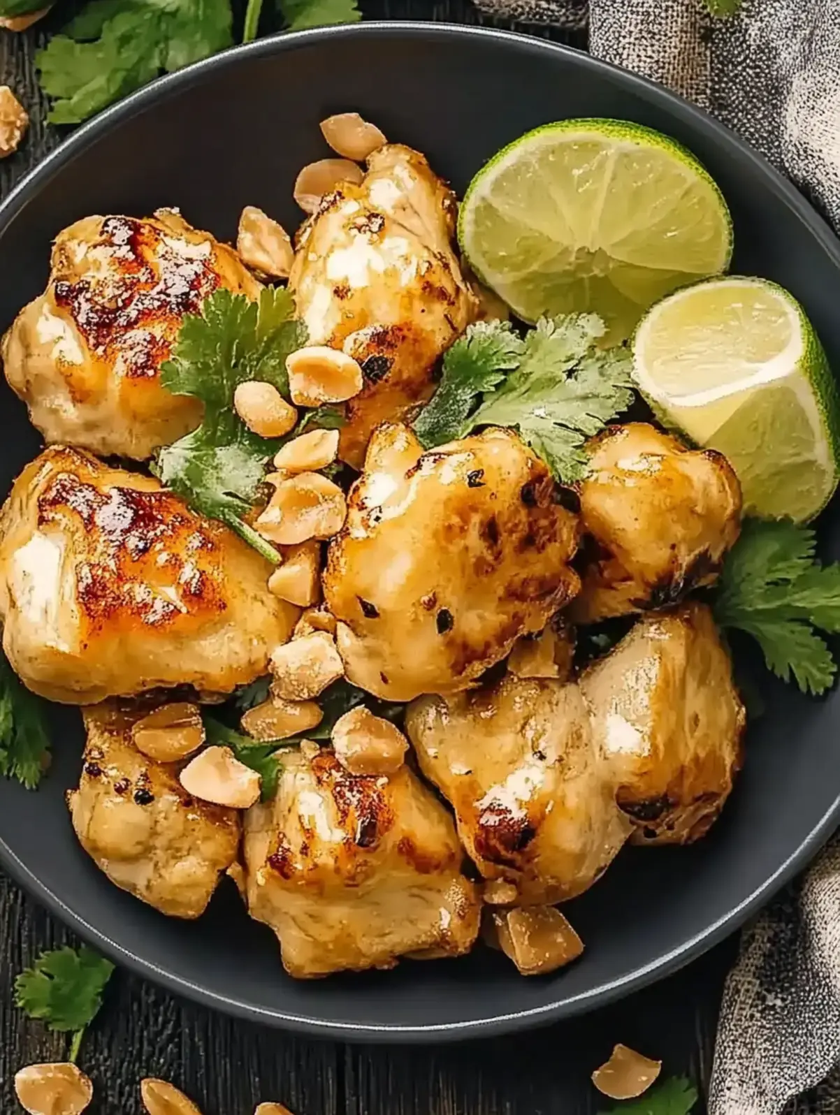 Thailändisches Erdnuss-Hühnchen