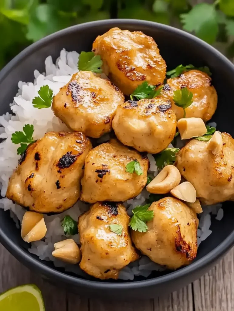 Thailändisches Erdnuss-Hühnchen