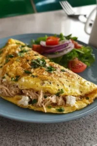 Schnelles Thunfisch-Feta-Omelett