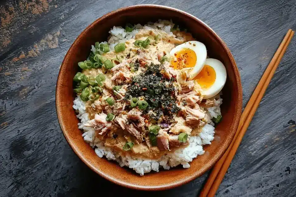 Thunfisch Mayo Reisschüssel