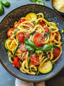 Tomaten-Zucchini-Pasta