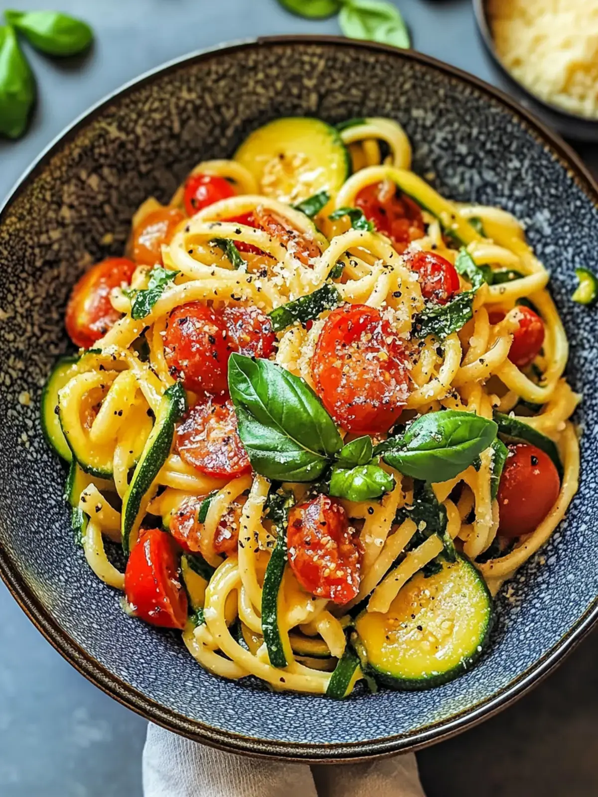 Tomaten Zucchini Pasta