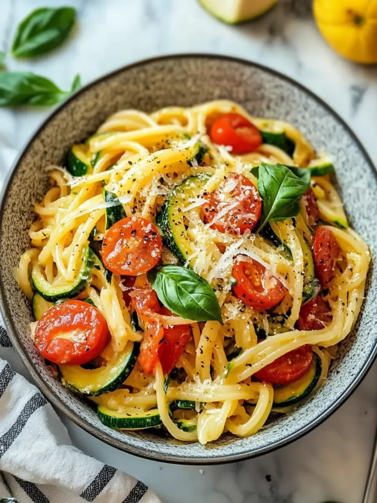 Tomaten Zucchini Pasta