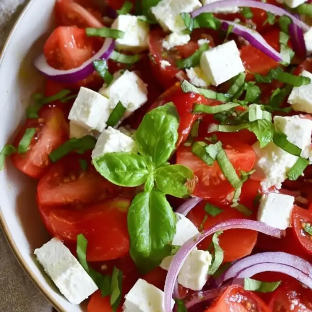 Frischer Tomatensalat mit Feta – Schnell und lecker für den Sommer – Muma’s Kitchen
