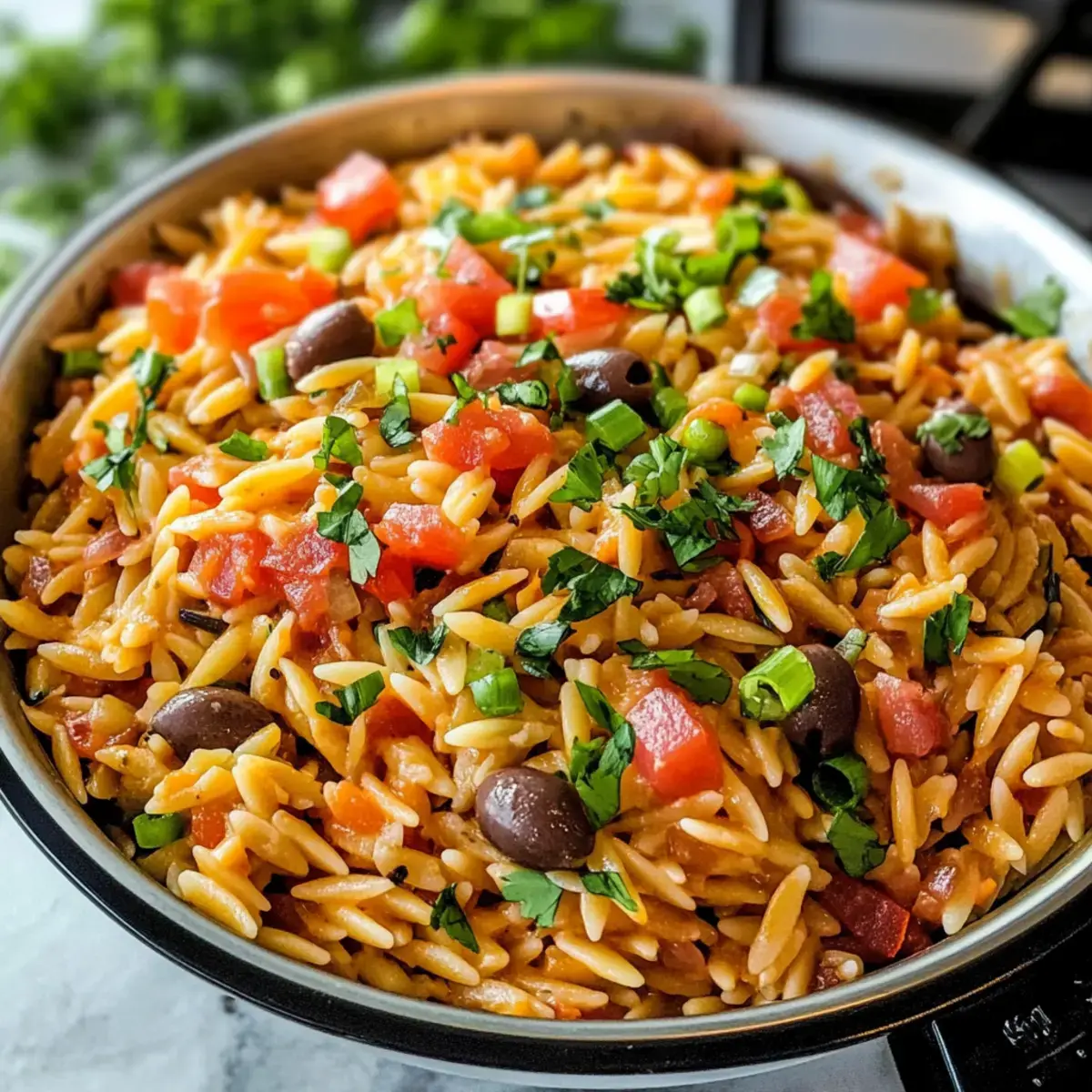 Topf Käse Taco Orzo