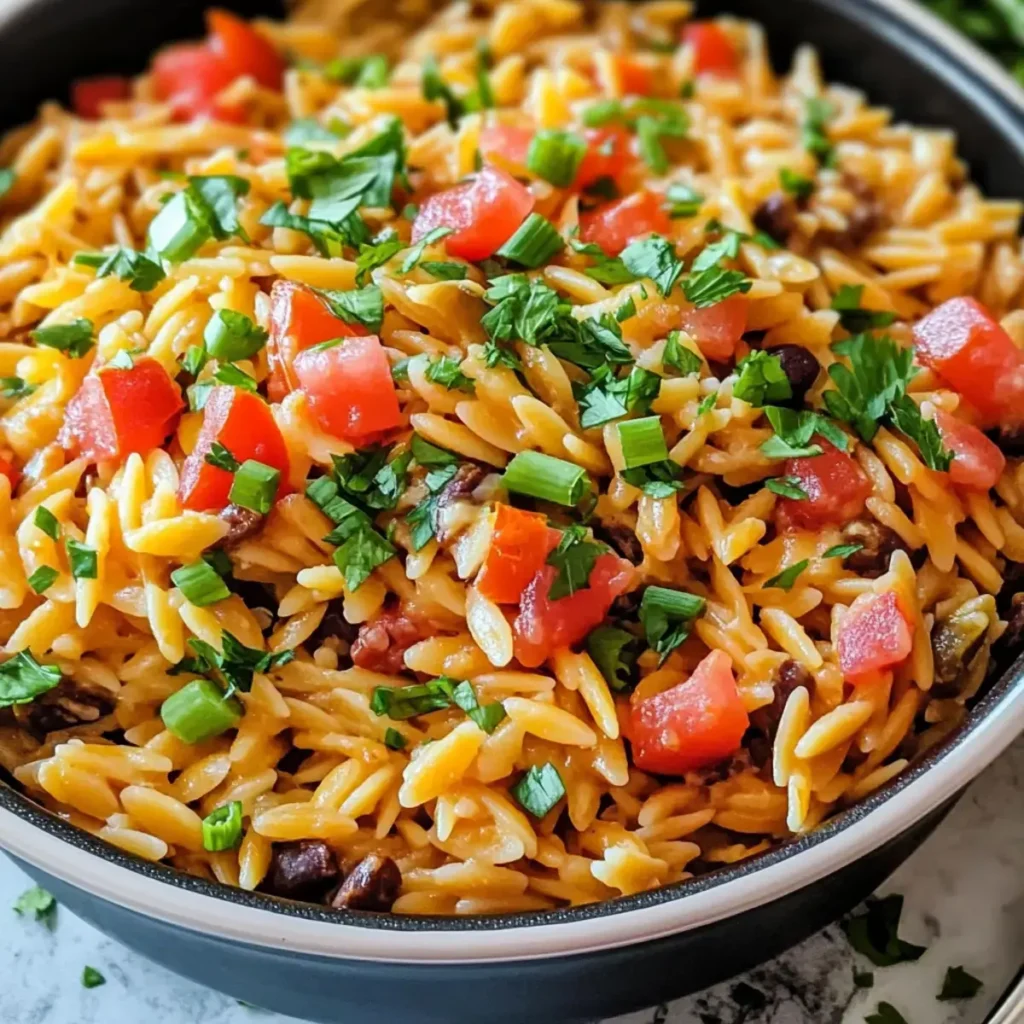 Topf Käse Taco Orzo