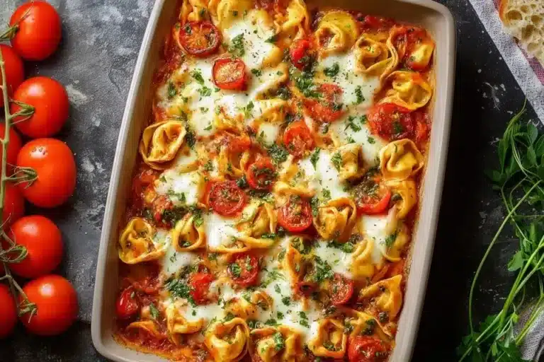 Tortellini-Auflauf mit Tomaten & Mozzarella: Einfach & Cremig