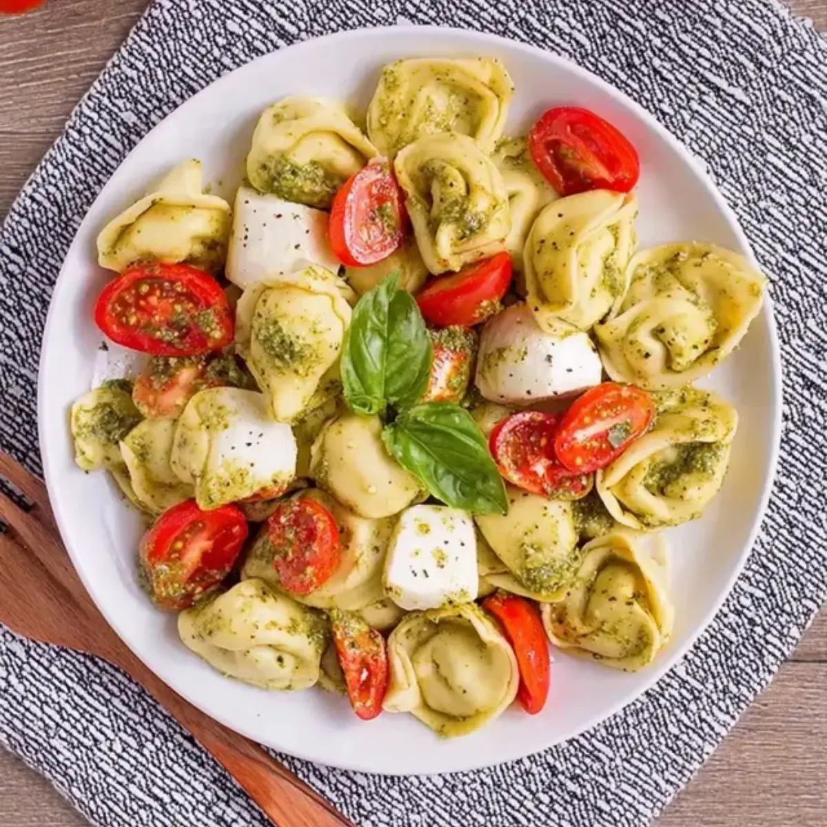 Tortellini Salat mit Pesto