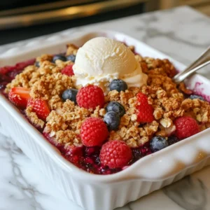 Triple Berry Crisp