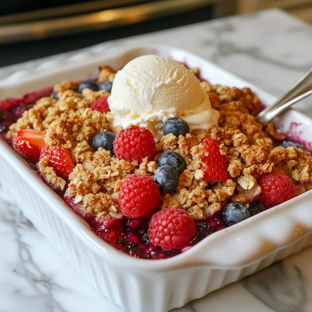 Triple Berry Crisp Rezept