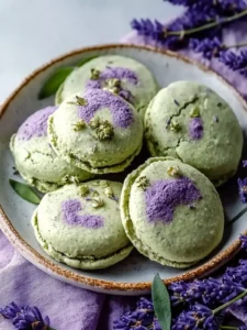 Träumige Matcha-Lavendel-Zuckerplätzchen