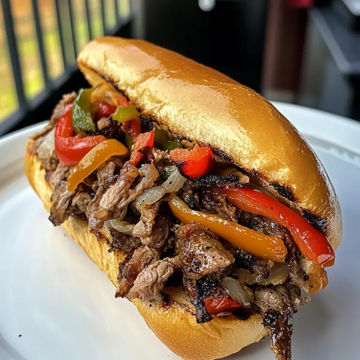 Ultimatives gegrilltes Cheesesteak