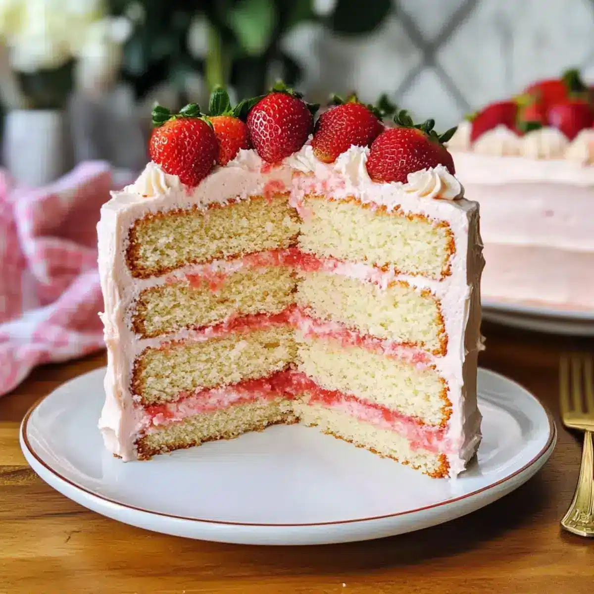 Vanille Erdbeerkuchen