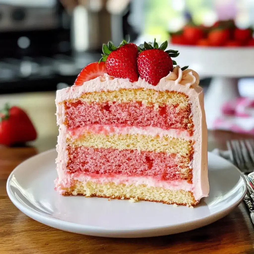 Vanille Erdbeerkuchen