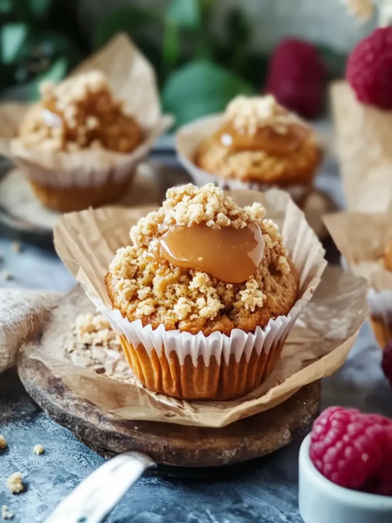 Vegane gesalzene Karamellmuffins