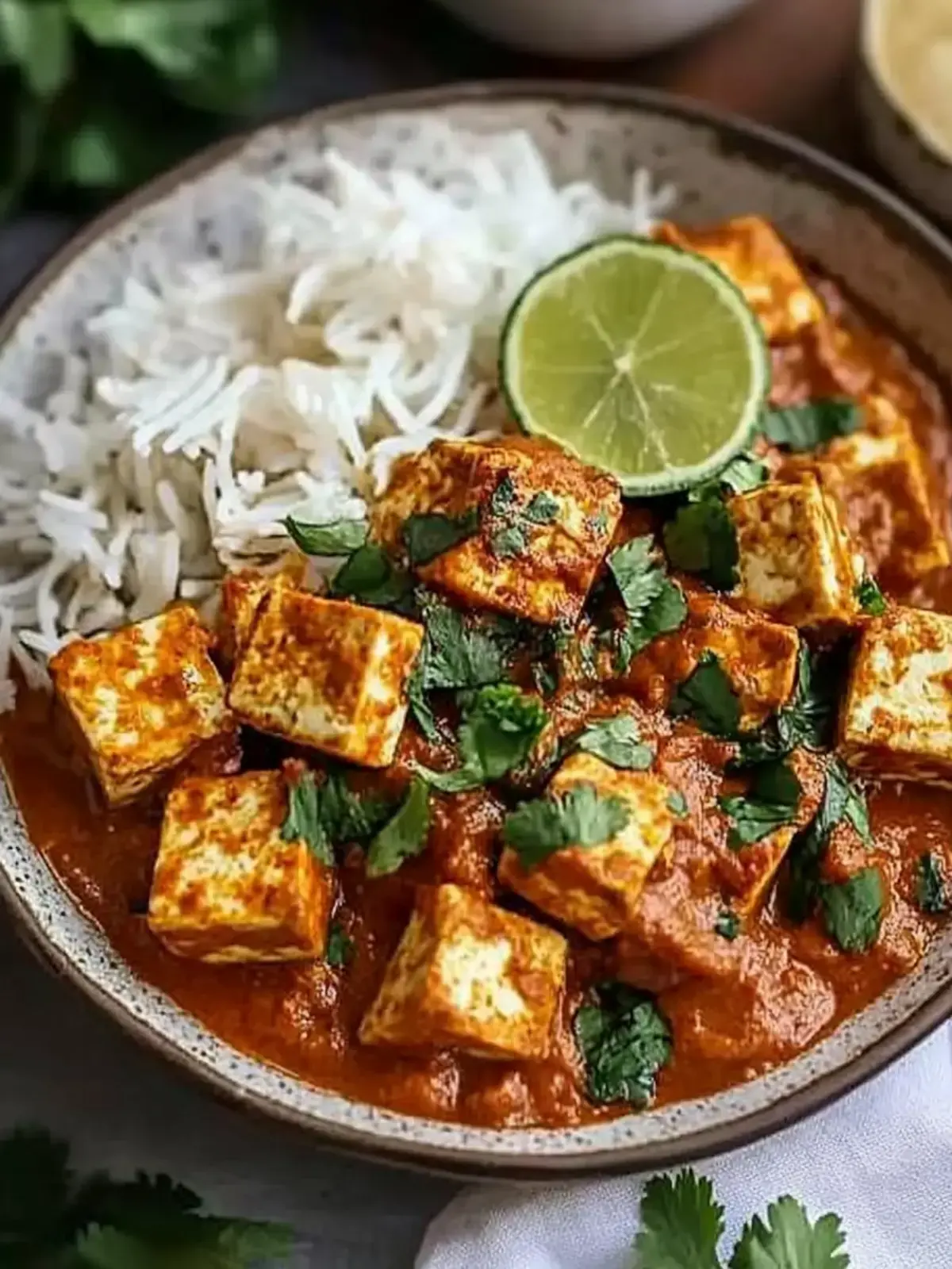 Veganes Tofu Tikka Masala