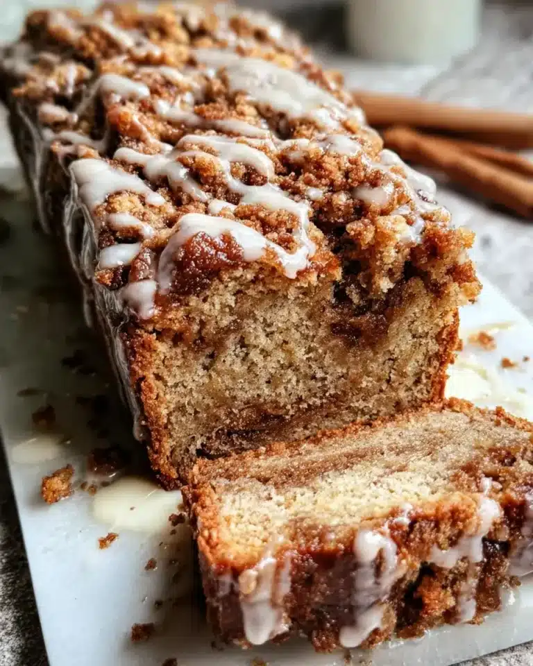 Veganes Zimt-Strudel Bananenbrot mit Zimt Streusel