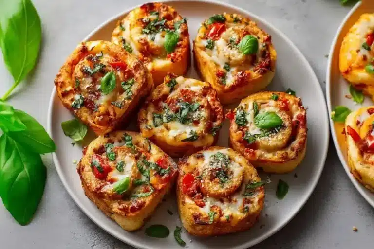 Vegetarische Pizzabrötchen