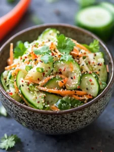 Viral Asiatischer Gurkensalat