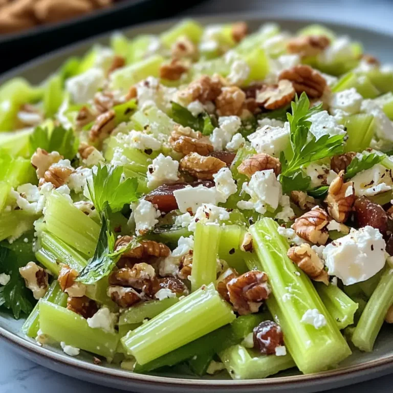 Walnuss Sellerie Salat mit Feta