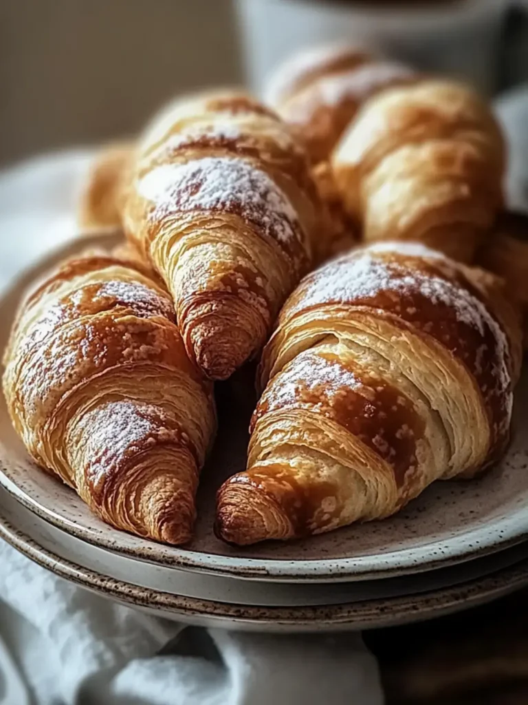 Warme Zimt-Croissants-Drehungen