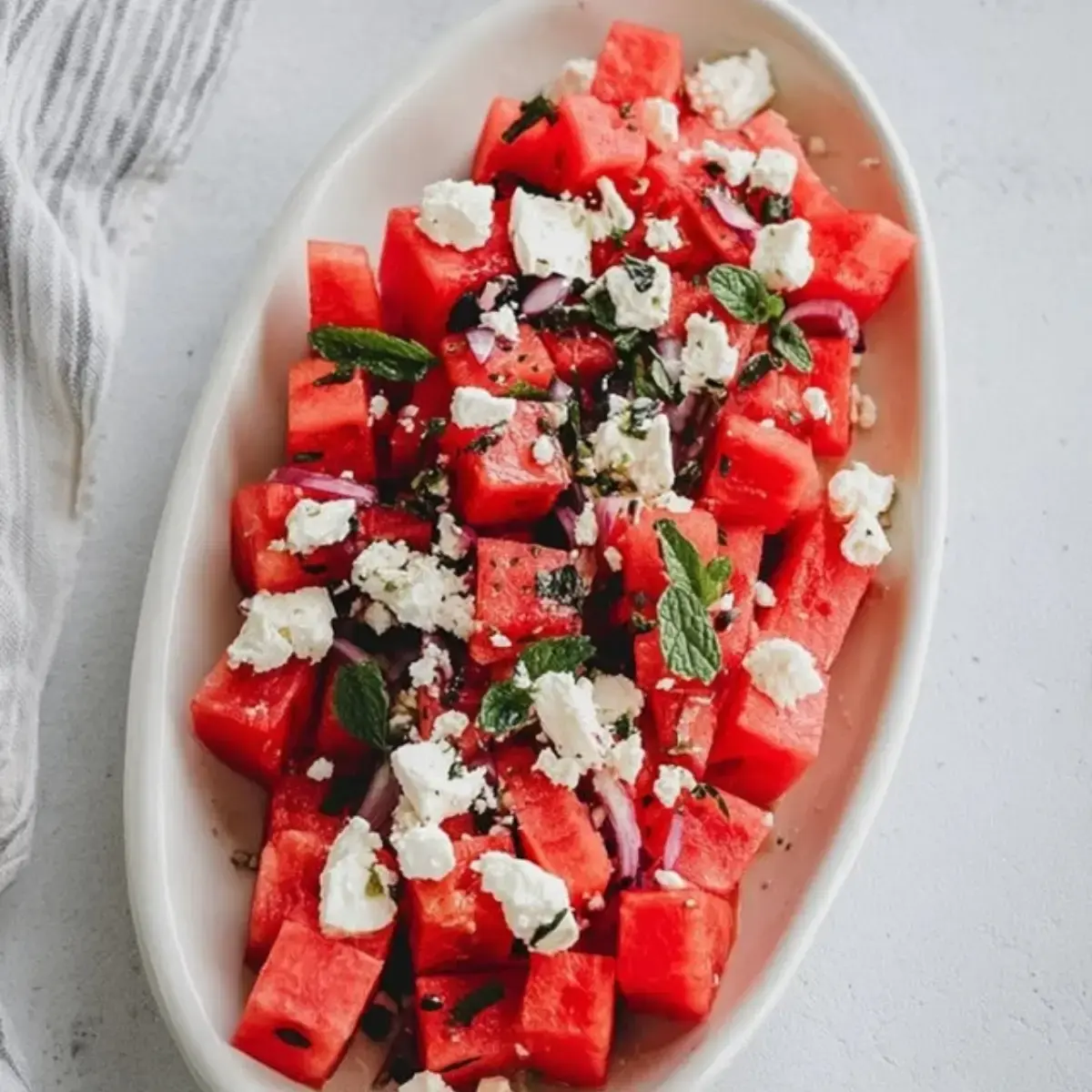 Wassermelone Feta Salat