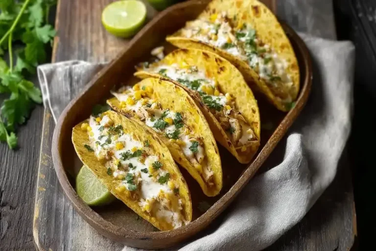 White Chicken Chili Tacos Rezept