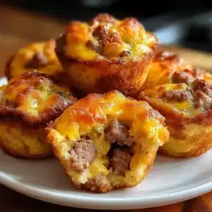 Herzhafte Wurst Frühstück Muffins