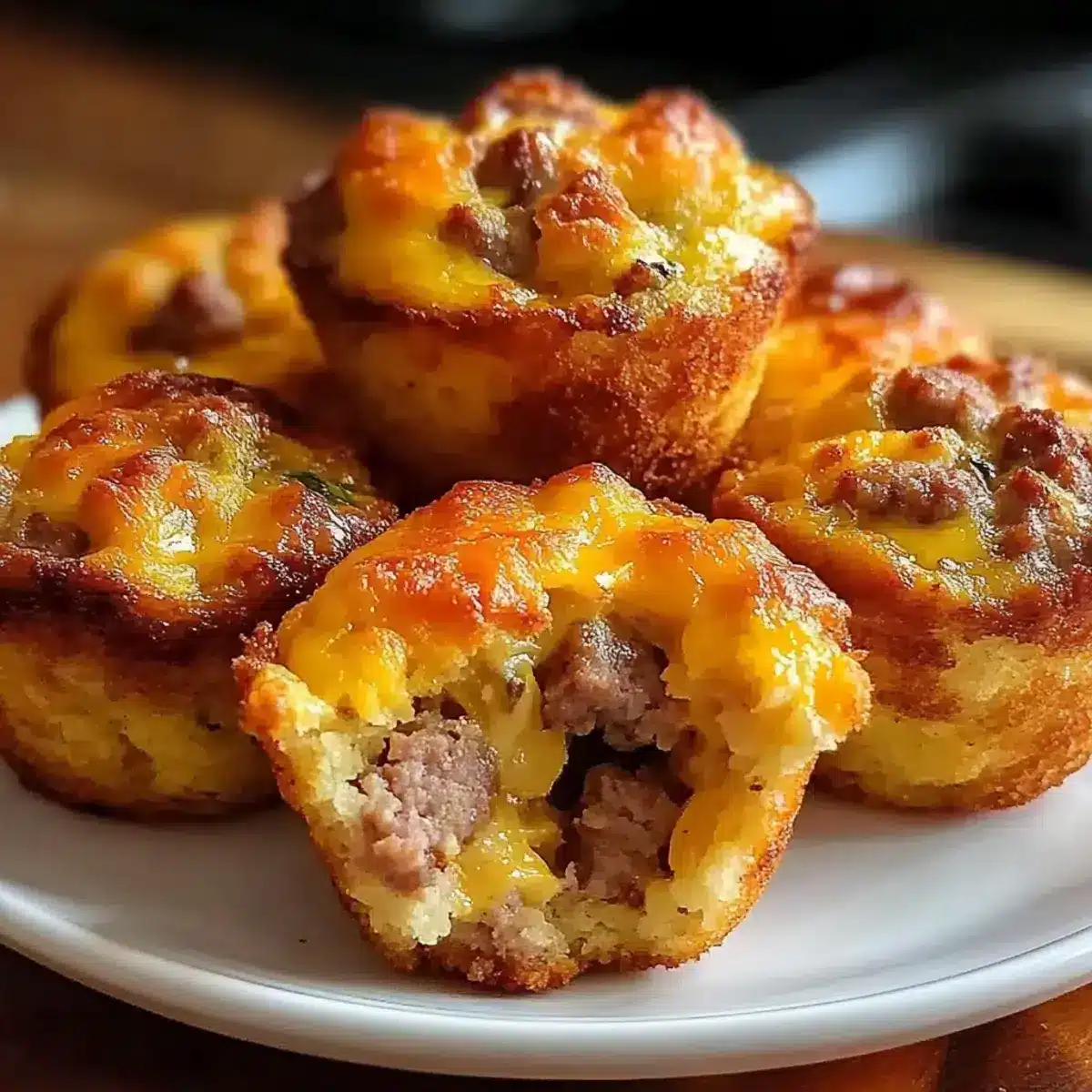 Wurst Frühstück Muffins