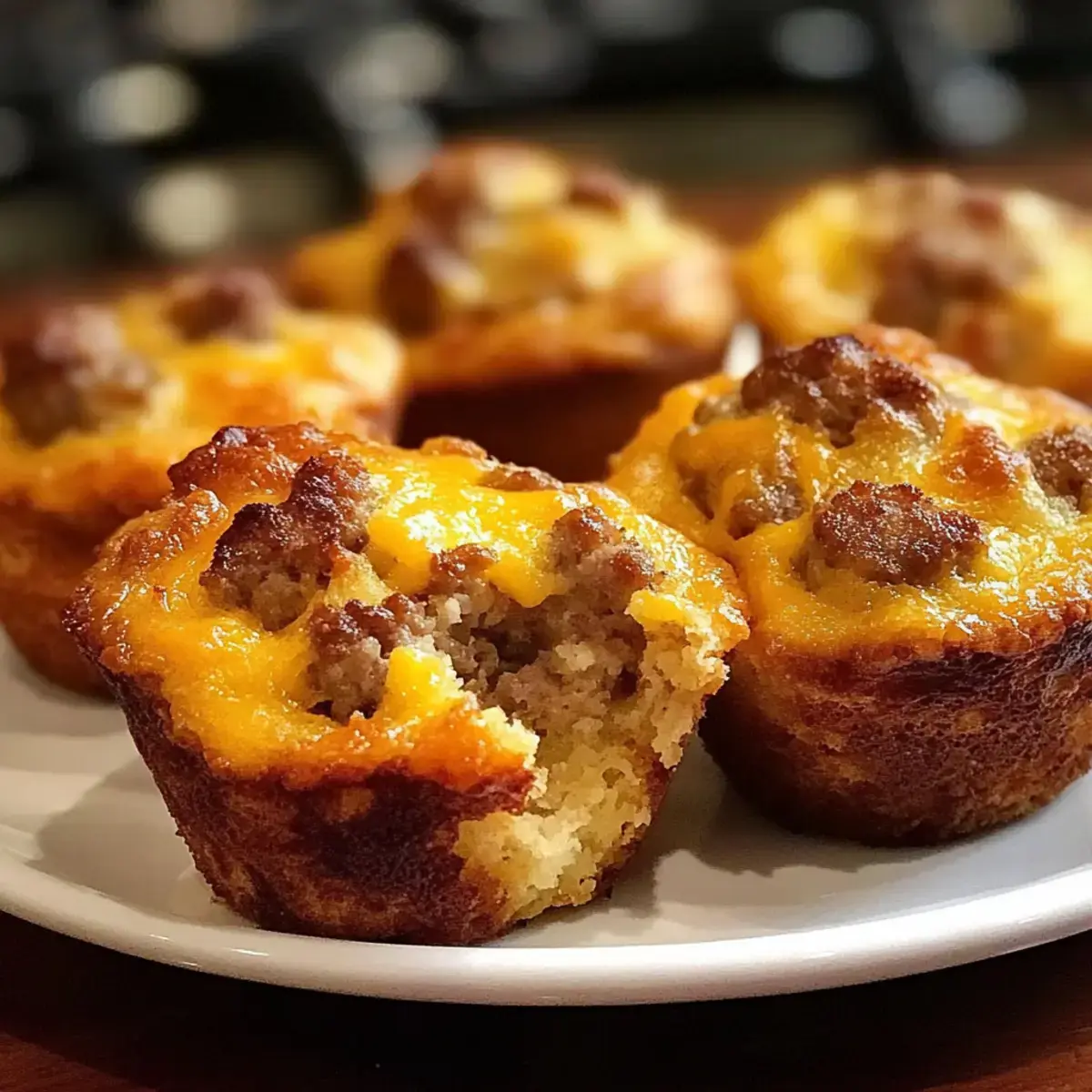 Wurst Frühstück Muffins