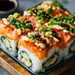 Wyrziger Lachs Sushi Auflauf