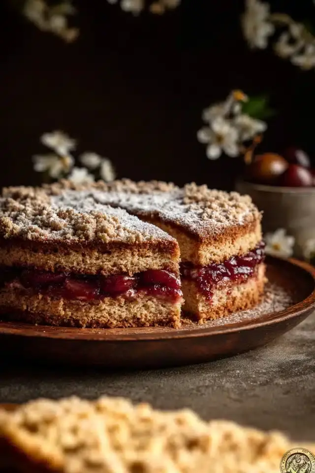 Zimtkuchen mit Pflaumenfüllung