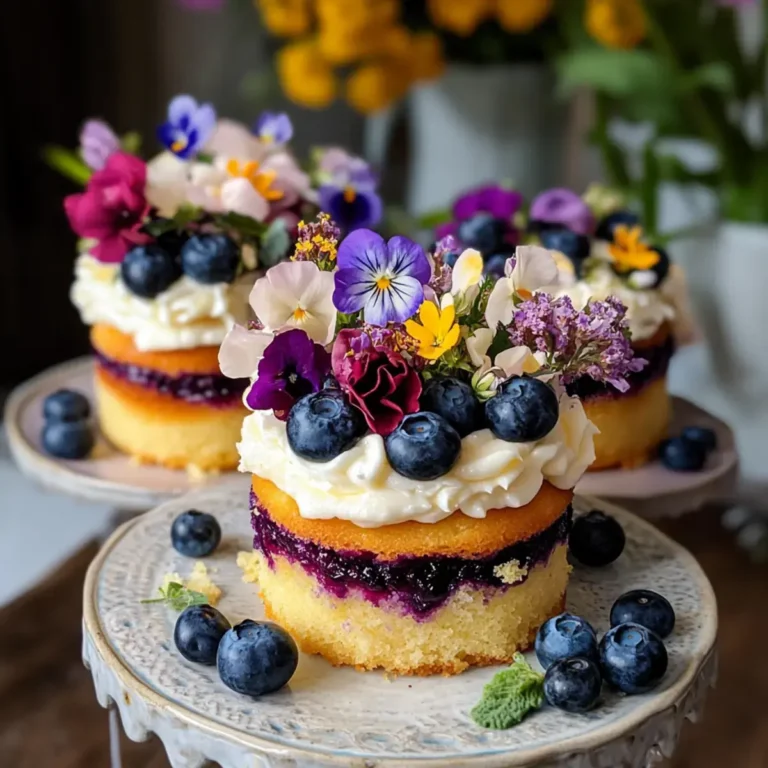 Zitronen-Blaubeer gefüllte Feenküchlein – köstlich und leicht