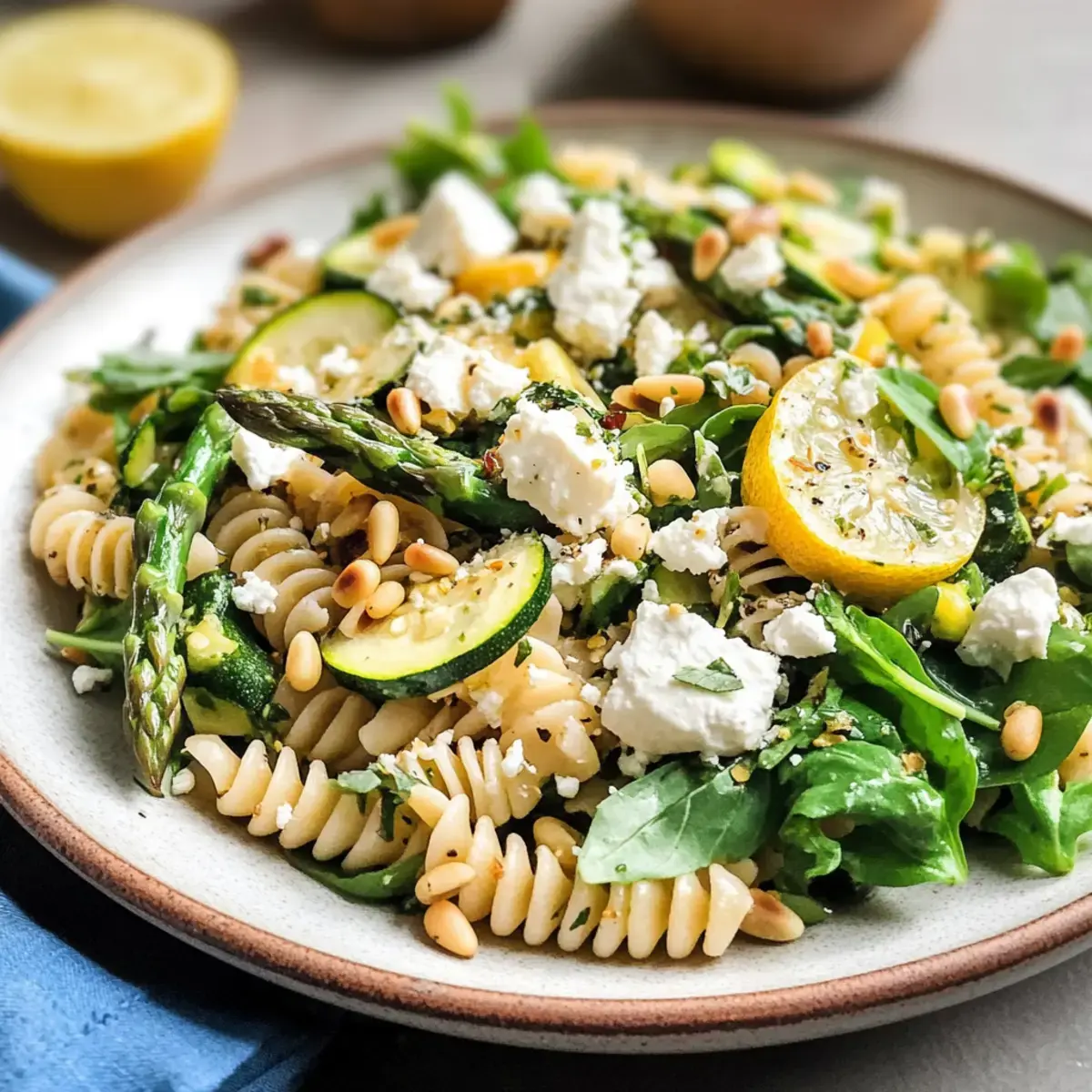 Zitronen-Frühling-Pasta-Salat