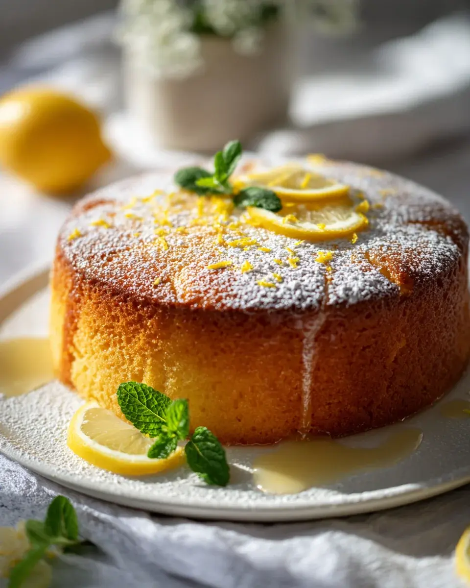 Zitronen Honig Osterkuchen