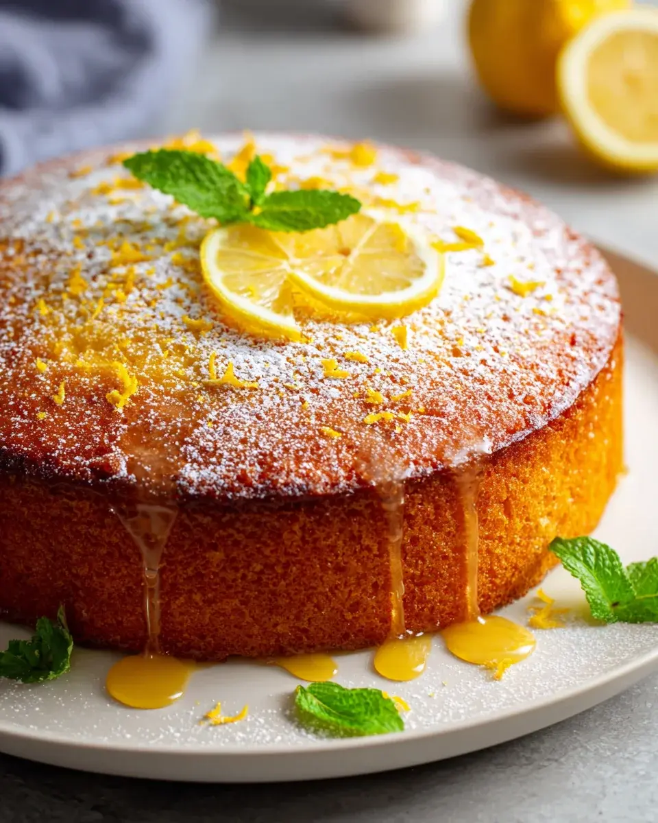 Zitronen Honig Osterkuchen