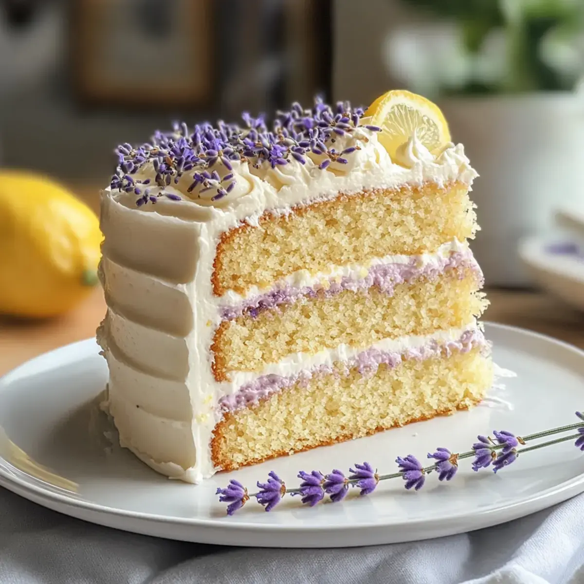 Zitronen-Lavendel-Kuchen