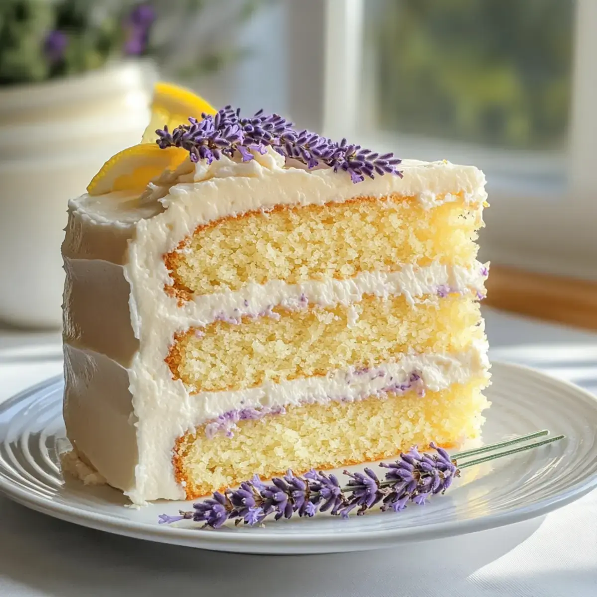 Zitronen-Lavendel-Kuchen