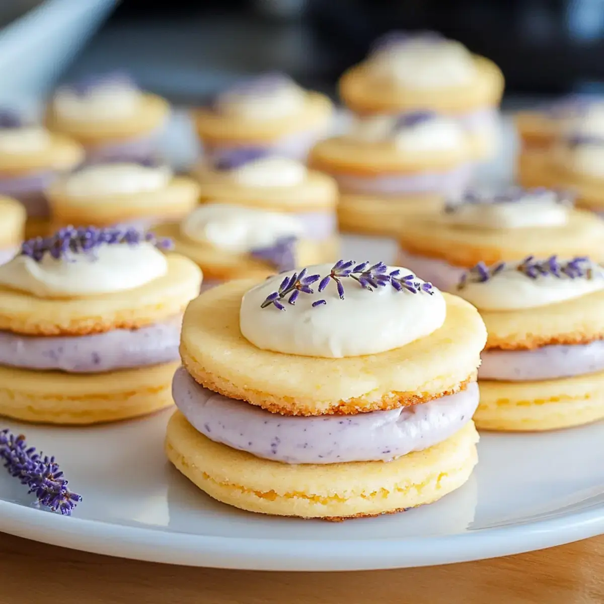 Zitronen-Lavendel-Sandwichkekse