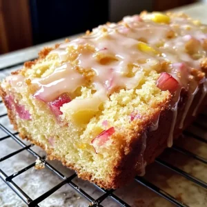 Saftiges Zitronen-Rhabarber-Brot