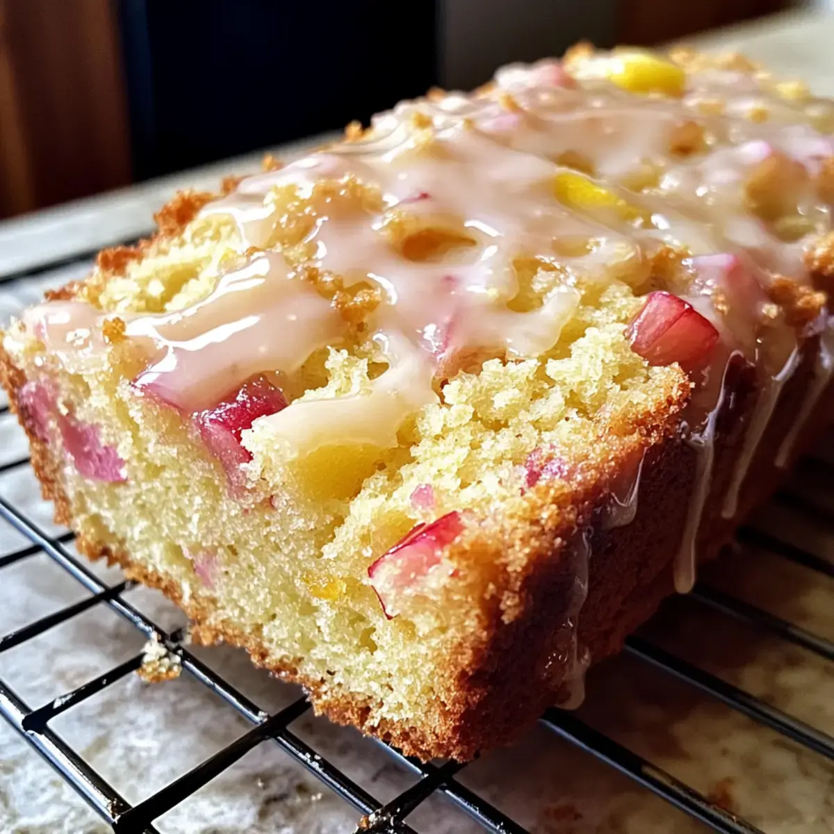 Zitronen Rhabarber Brot