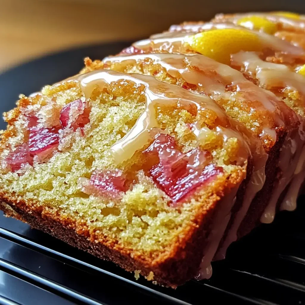 Zitronen Rhabarber Brot