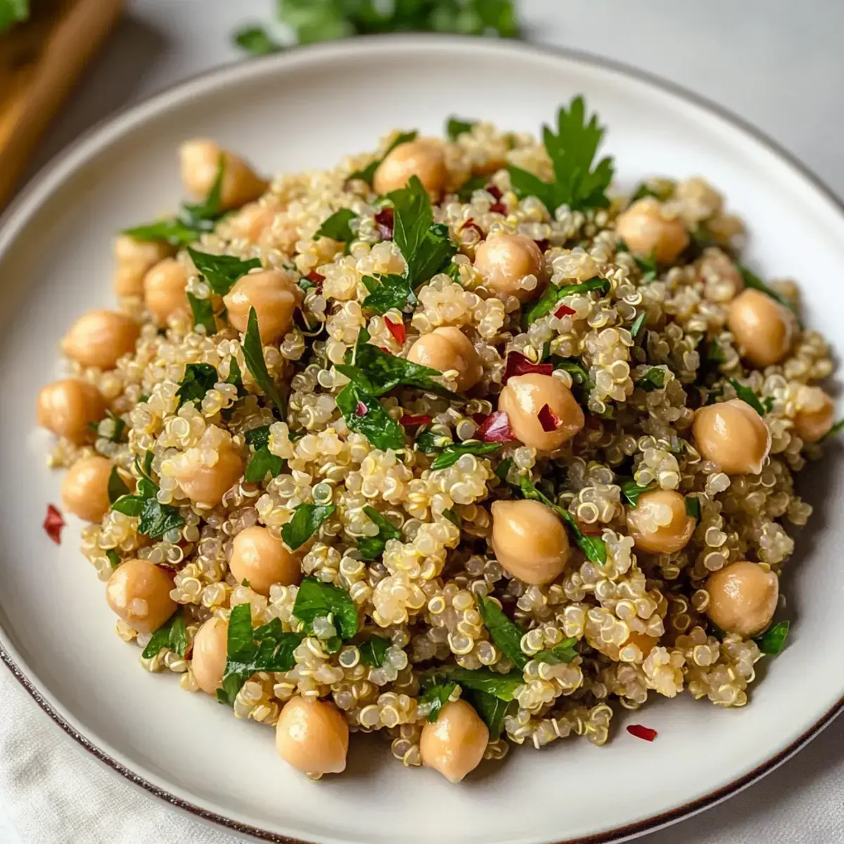 Zitronenkräuter-Quinoa mit Kichererbsen