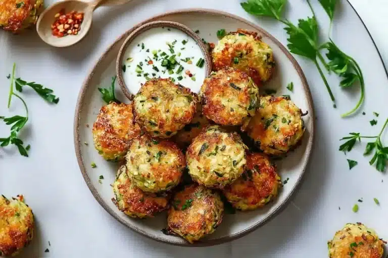 Zucchini Garlic Bites Rezept